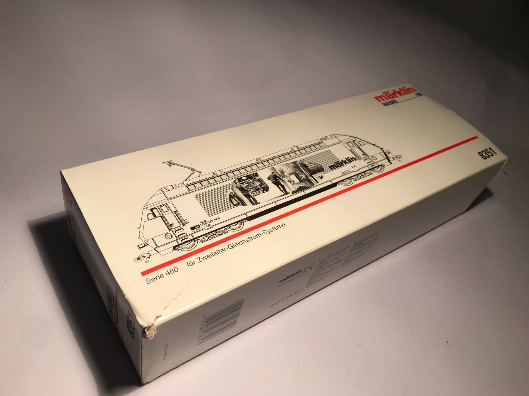 Märklin Modellini di ferrovie: Märklin E-Lok RE460 SBB Heizer Lok 3451 – Usato da Buchrain venduto da Modellbahn11 8
