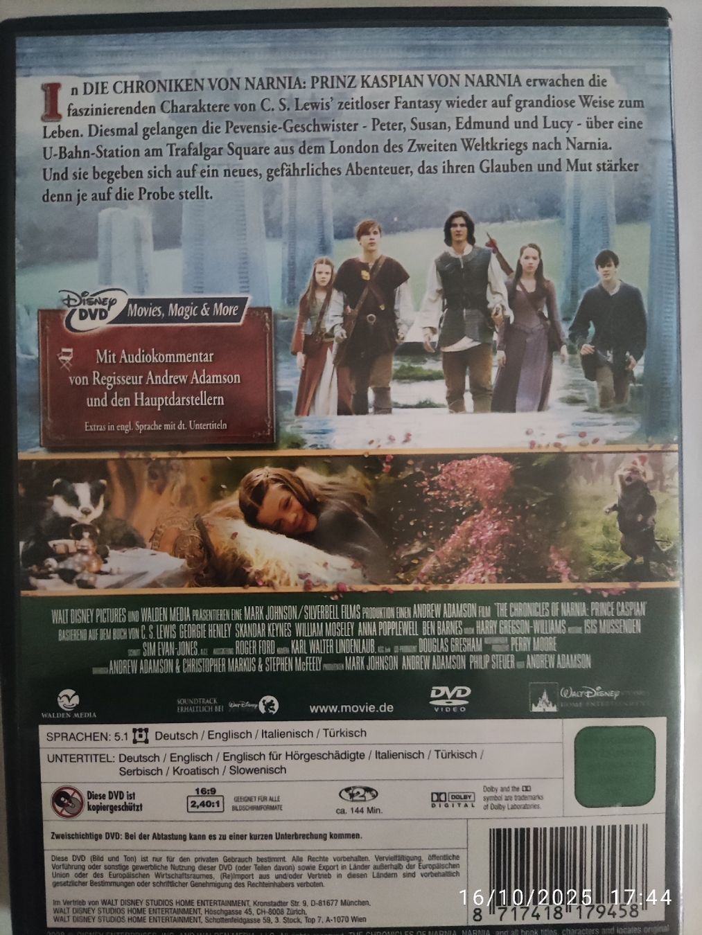 Tutti i DVDs: Prinz Kaspian von Narnia: DVD – Usato da Basel venduto da Alacant 1