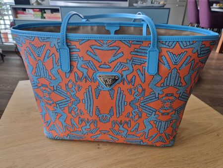 Mollerus Tasche mit Pochette orange blau