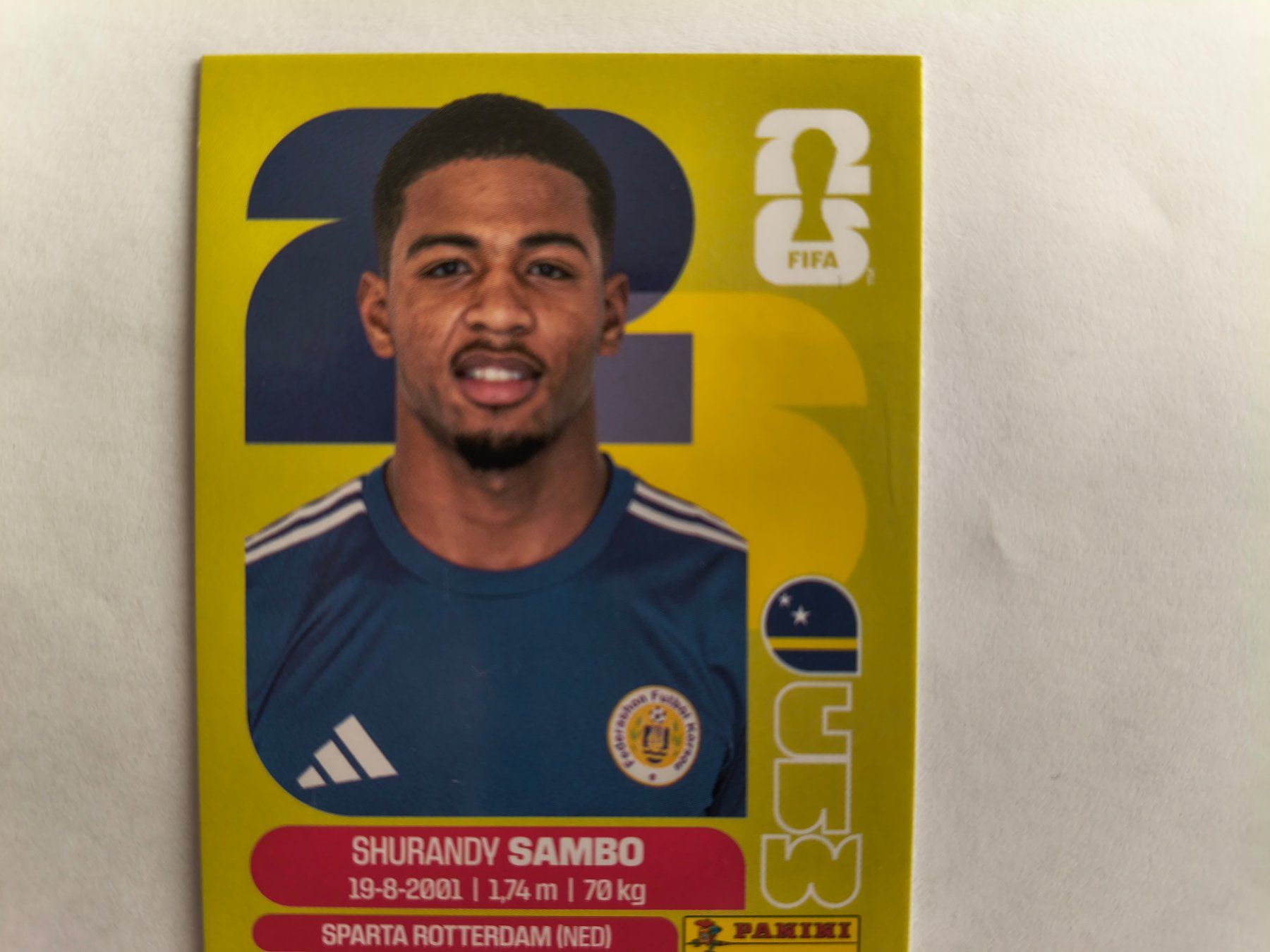 Panini Carte collezionabili: W Cup 2026 Curaçao N°8 Sambo – Nuovo (secondo la descrizione) da Fontainemelon venduto da cathare67