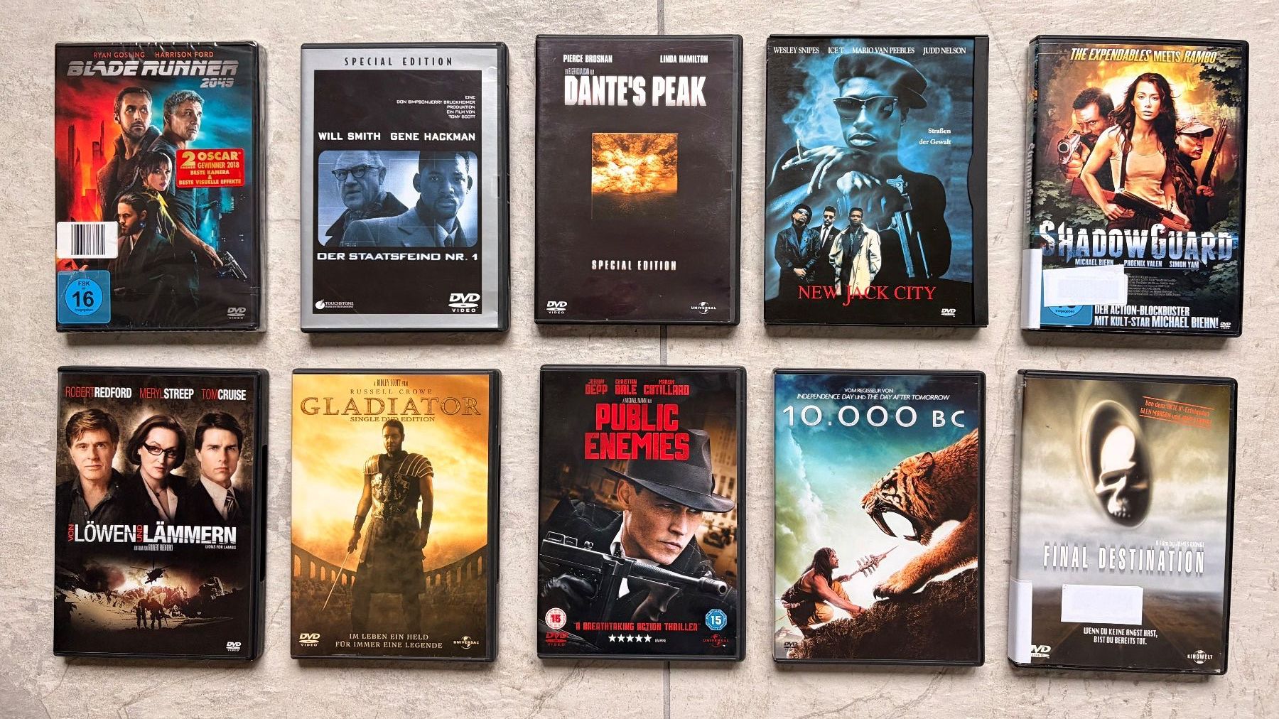 Tutti i DVDs: 10 DVD - Action (Set 1 von 3) – Usato da Ennetmoos venduto da Licanray