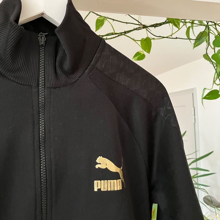 Puma jacke shop schwarz gold