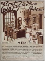 Vintage Reklame, Ein Tag im Büro, Allg.Volkszeitung Zofingen