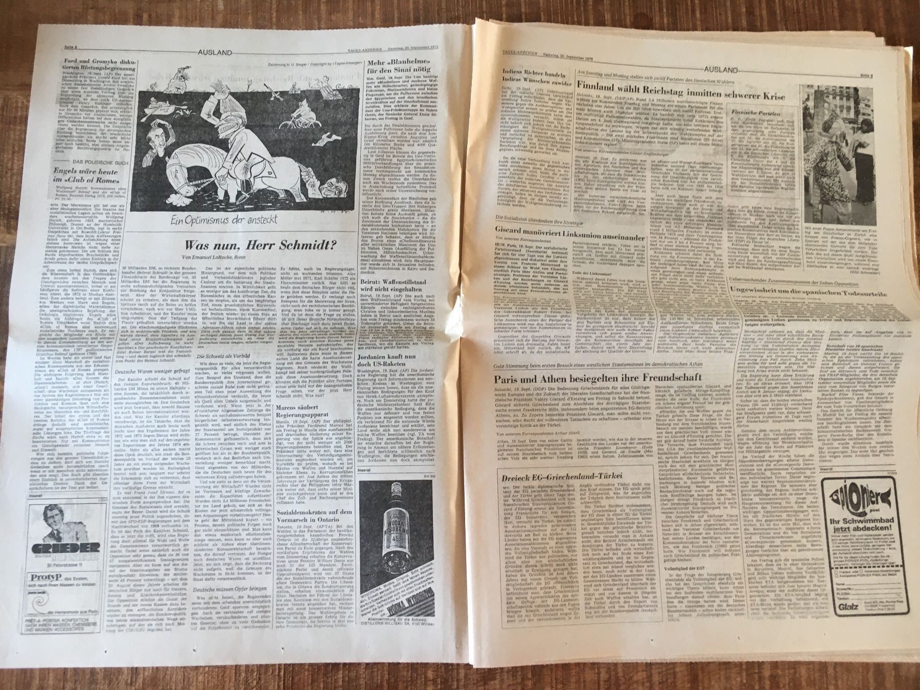 Zeitschriften & Magazine: Tagesanzeiger vom SA, 20. September 1975 – Gebraucht aus Luzern von Jiggy_8898 1