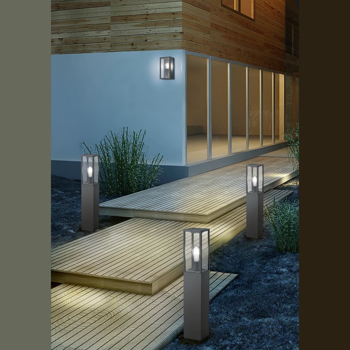Lampade: Aussen Stehleuchte, IP44, 80 cm Höhe – Nuovo (secondo la descrizione) da Kreuzlingen venduto da Smart-Light 1