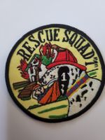 Flickli Aufnäher "Rescue Squad 1" rund gelb