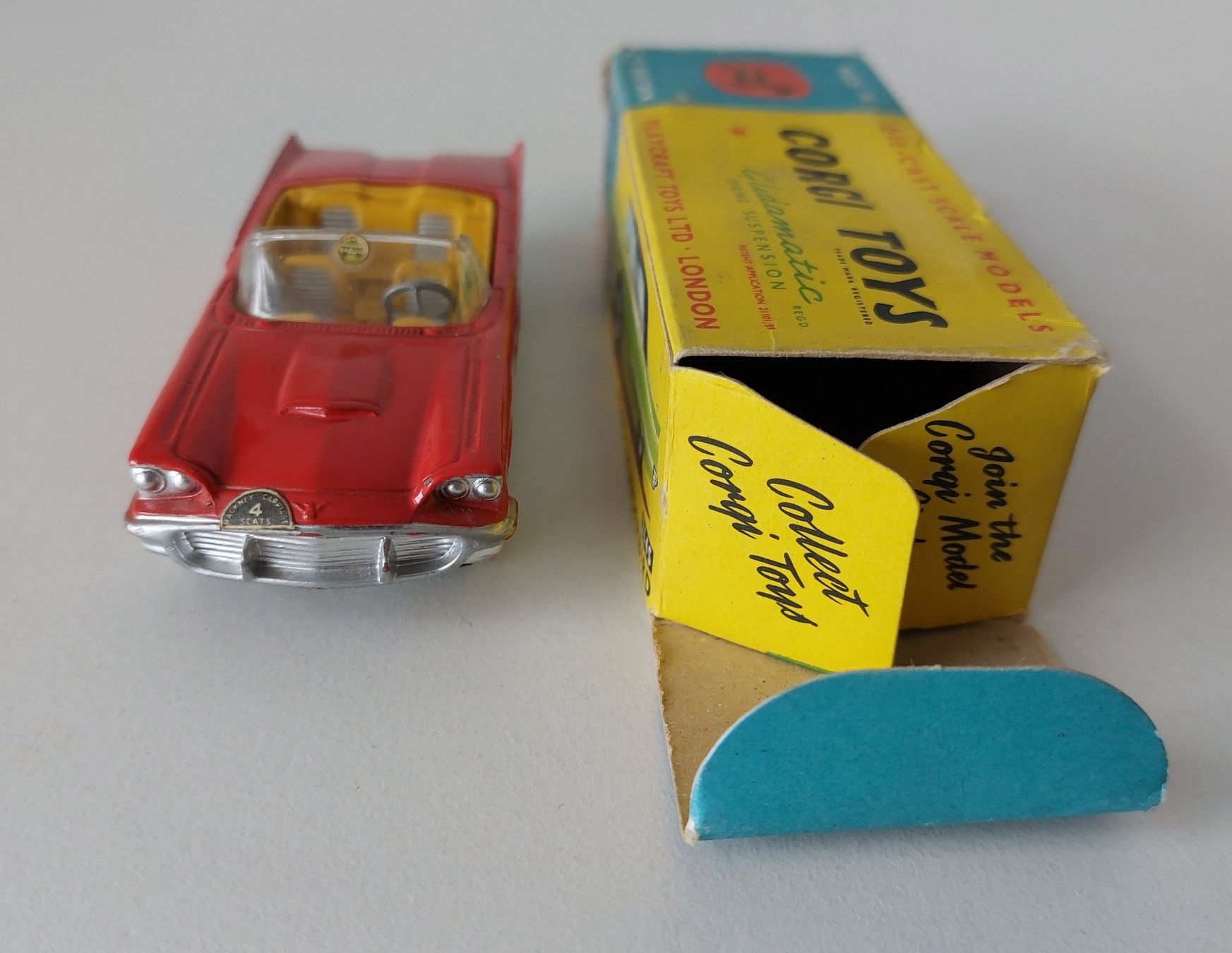 Corgi Toys Modellini d'auto: Corgi Toys 214S Ford Thunderbird  mit Original Box – Usato da Schenkon venduto da Elbarto007 2