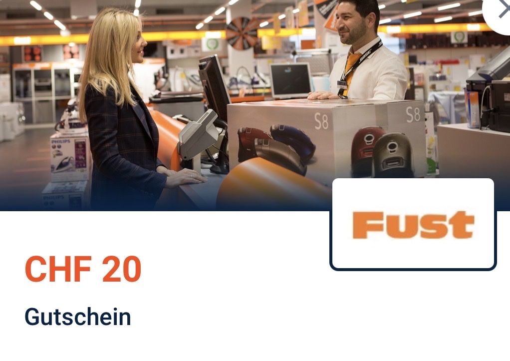 Buoni: Fust Gutschein CHF 20.- – Nuovo (secondo la descrizione) da Adliswil venduto da Stardust11
