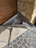 Eck-Spültrog Spülbecken mit KWC Waschtischmischer Auszug