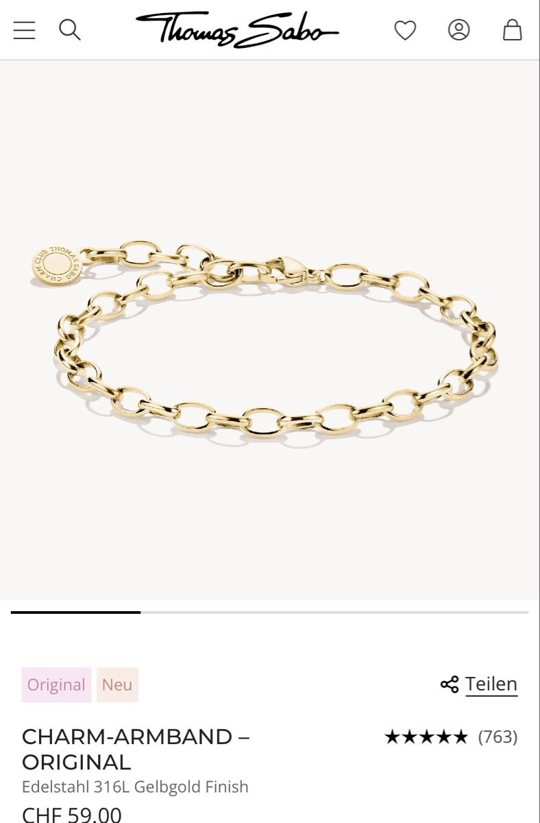 Thomas Sabo Bracciali & Braccialetti: Thomas Sabo Charm Set – Nuovo e nell'imballaggio originale da Pfäffikon ZH venduto da wagi96 4