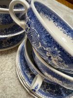 6x Villeroy & Boch "Burgenland Blau" Suppentasse+Unterteller