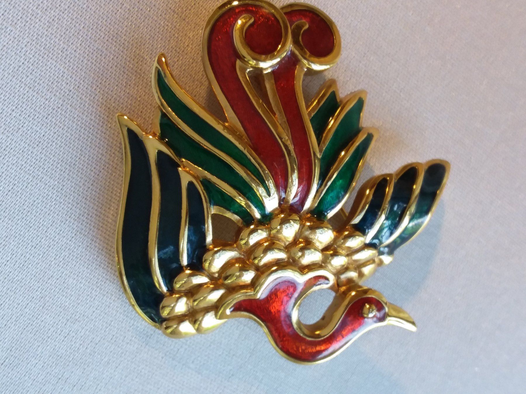 Broschen & Nadeln: Originale LANVIN PARIS vergoldete Email Brosche 80er – Gebraucht aus Zürich von helsan 5