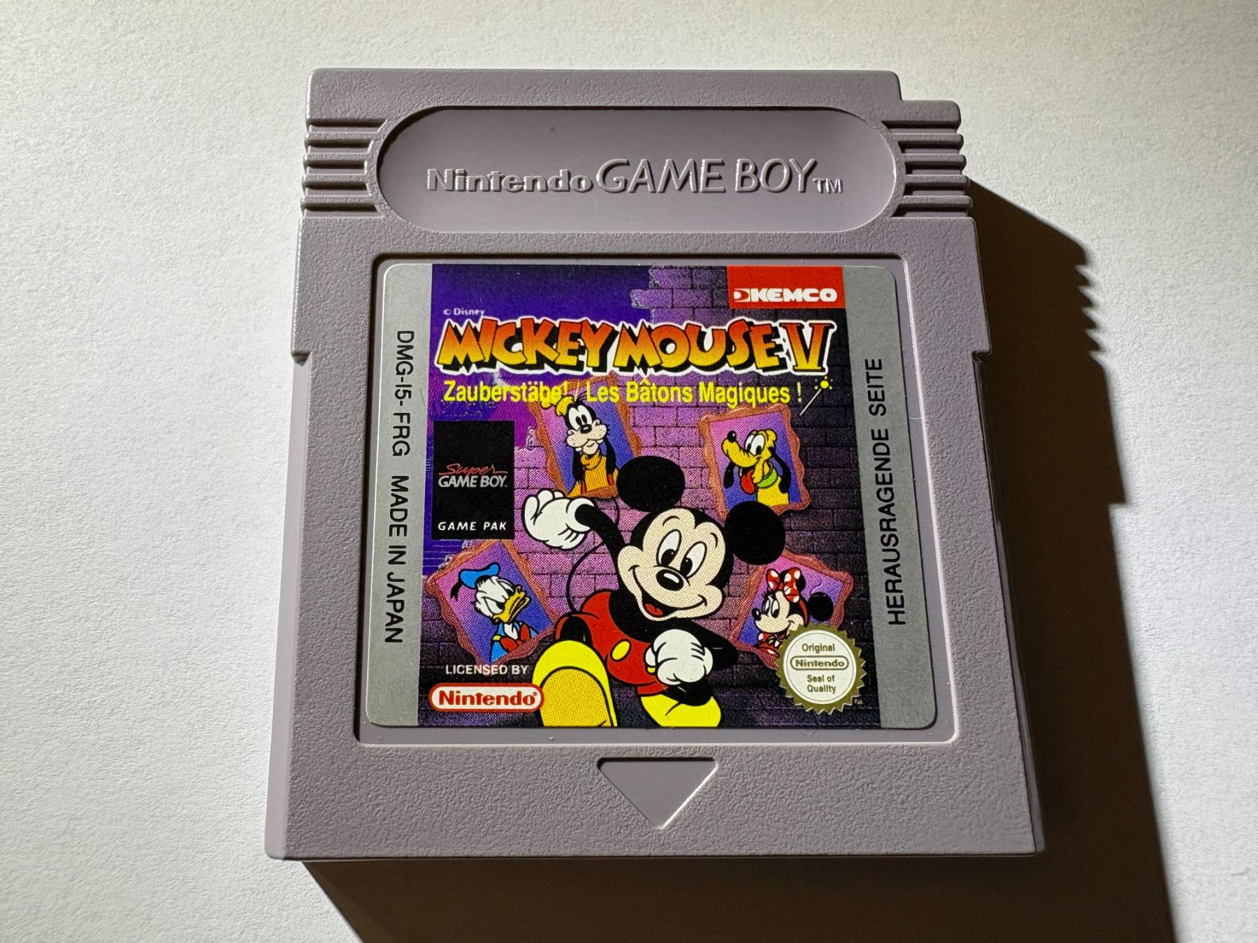 Nintendo Giochi: Mickey Mouse V 5 - Nintendo Game Boy - FRG Modul – Usato da Zürich venduto da VintagePalace