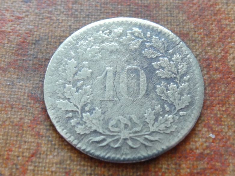 Alle Münzen: 10 Rp. 1850 – Gebraucht aus Romanel-sur-Lausanne von Swift13 1