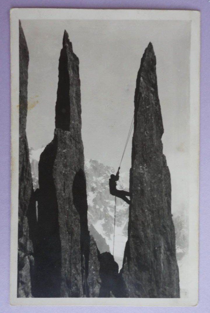 Ansichtskarten: Chamonix - Ascension d' une Aiguille – Gebraucht aus Fétigny von Billy2miny