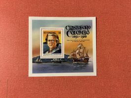 Briefmarkenblock St. Vincent Cristoforo Colombo 1992