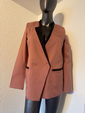 Edler Korea Blazer Jacke Gr S Wie NEU Braun