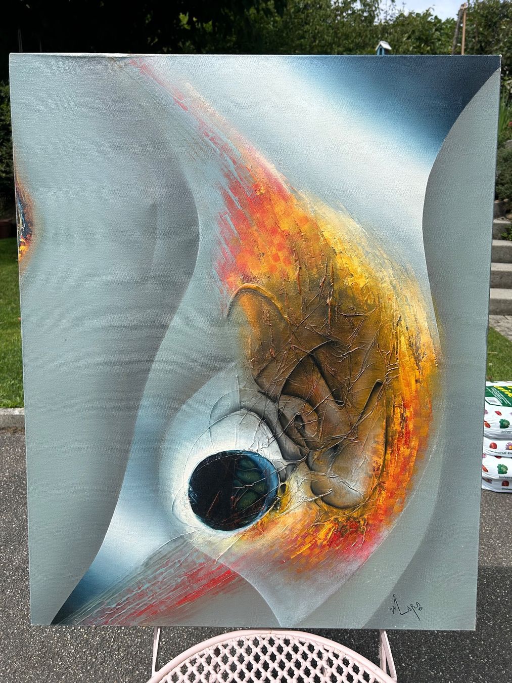 Dipinti: Original Abstract by W.F. Lara, Rio 1985 – Usato da Aesch LU venduto da Analog557 2
