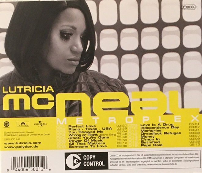 CDs: Lutricia McNeal – Metroplex – Gebraucht aus Grüningen von azulgris 1