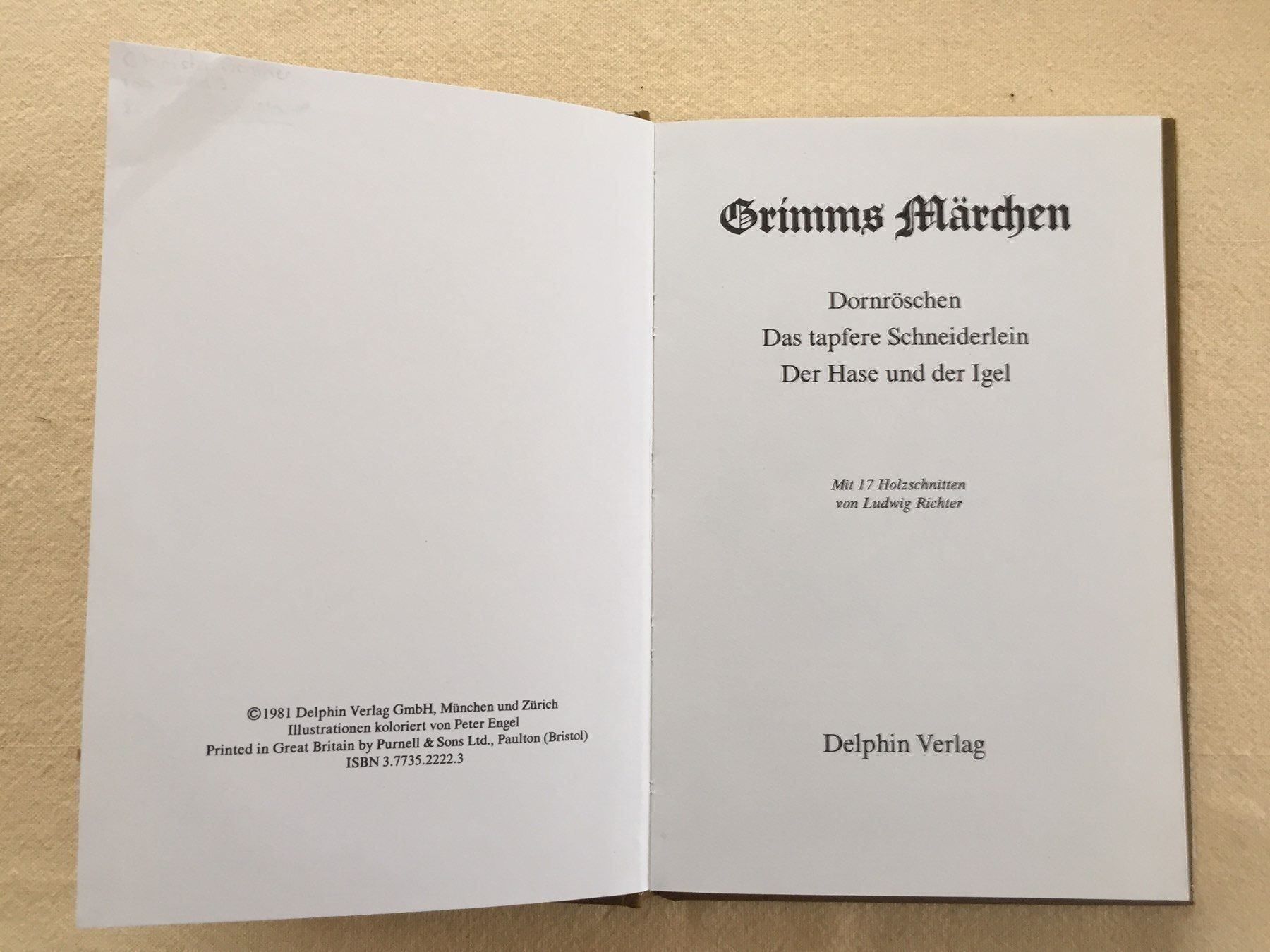 Libri: Grimms Märchen – Usato da Einsiedeln venduto da Brocki59 2