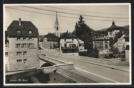 Laufen /Bern, Strassenpartie mit Gasthau