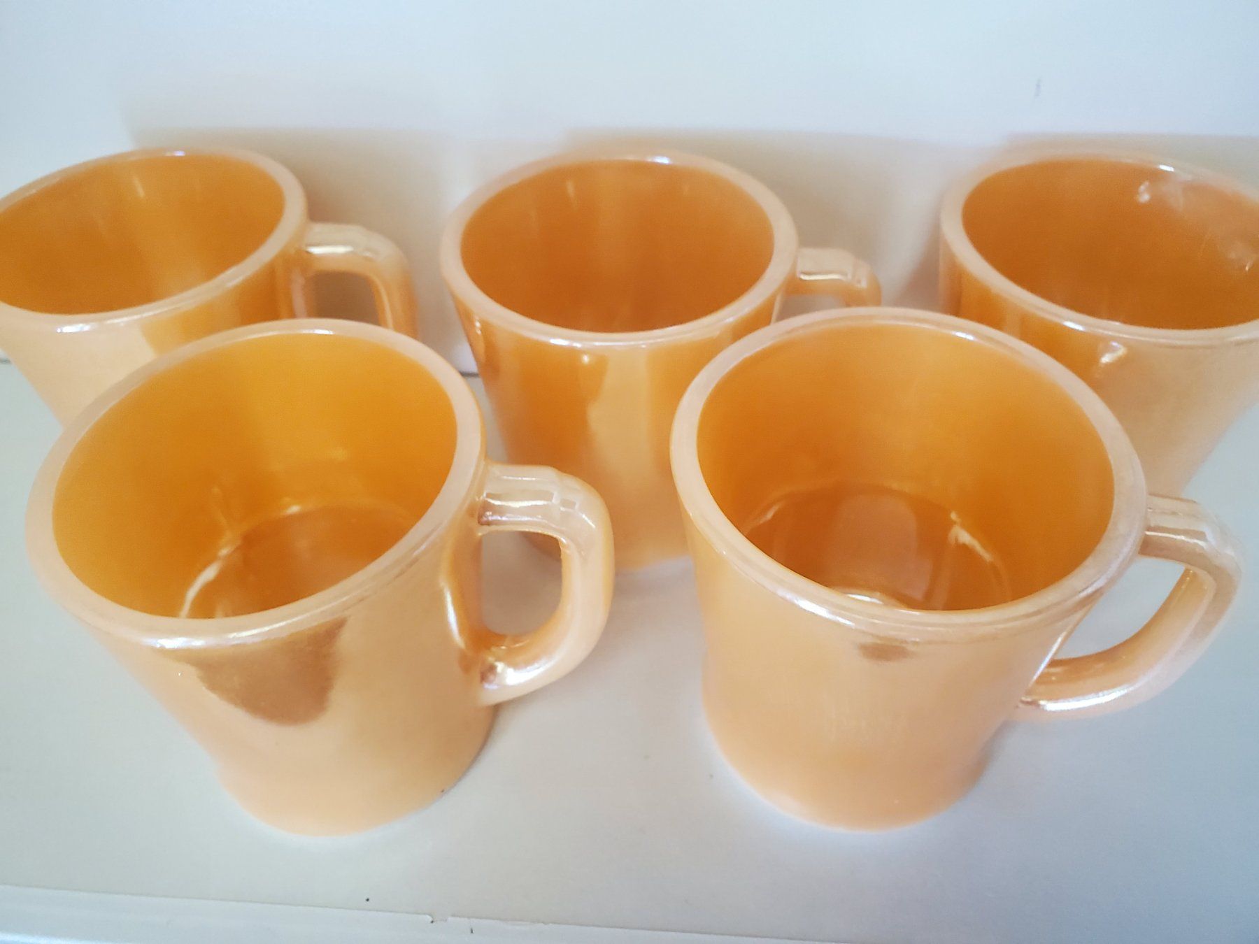 Tazze: Tasse Fire King peach luster – Usato da Rennaz venduto da La_malle_du_dauphin 4