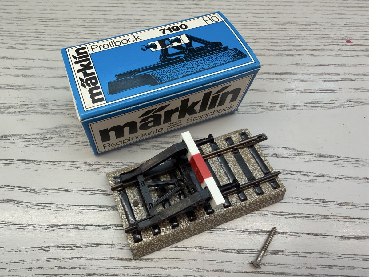 Märklin Modellini di ferrovie: Märklin 7190 Prellbock – Nuovo e nell'imballaggio originale da Lupsingen venduto da New-Haven