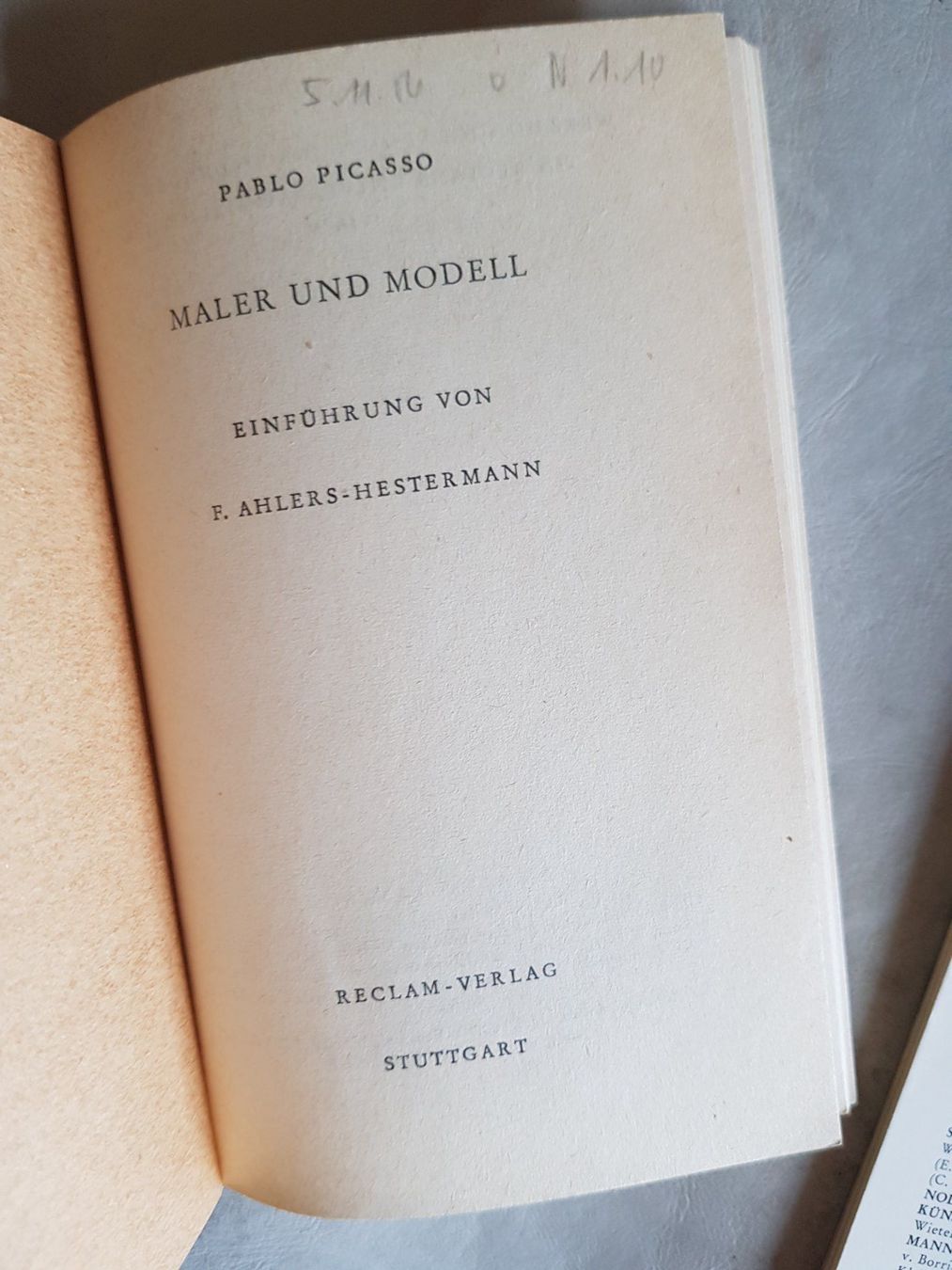 Libri: 2 Reclam Büchlein PICASSO 1956 – Usato da Walterswil BE venduto da Lonitti 1