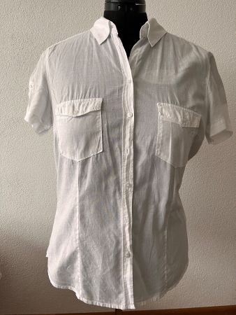 Weisse Bluse Gr. 44