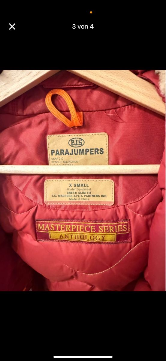 Parajumpers Giacche: Parajumpers Bomberjacke XS Rot – Nuovo (secondo la descrizione) da Zug venduto da katarinajj 3