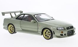 Nissan Skyline GT-R R34 2003 RHD hellgrün met.      1:18