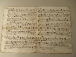 Antikes Notenblatt / Musik Schweiz