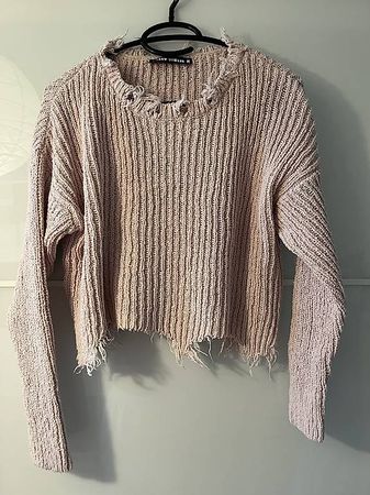 Strickpullover rosa Grösse M