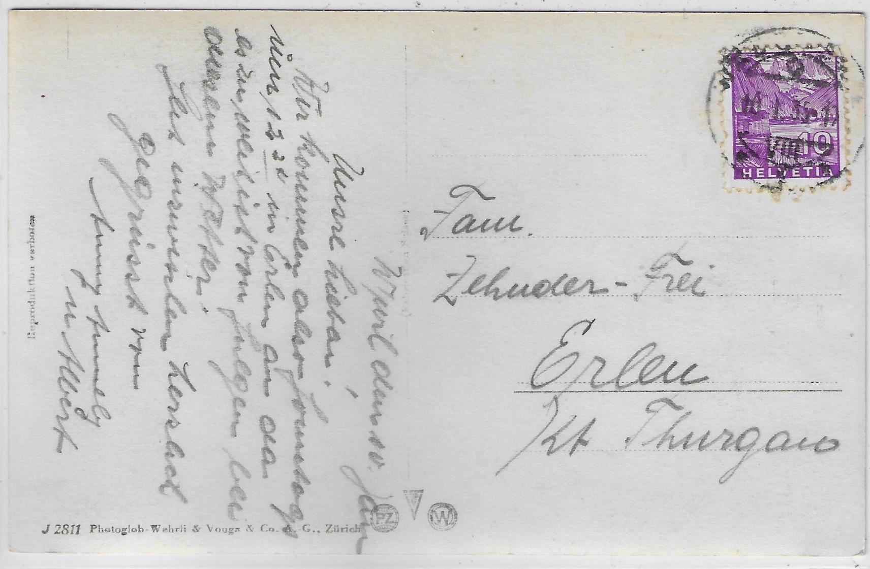 Cartoline postali: Wädenswil - Generalansicht – Usato da Ettingen venduto da Kartenplanet 1