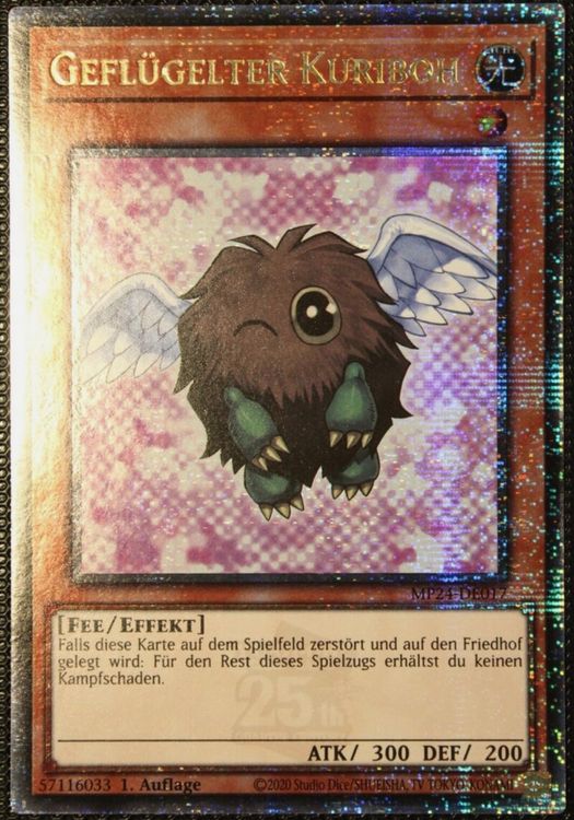 Yugioh Geflügelter Kuriboh #2 - Quarter Century Secret Rare Deutsch