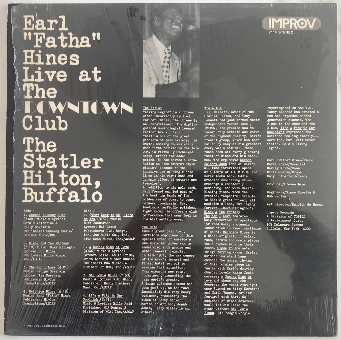 Dischi in vinile: EARL "FATHA" HINES - LIVE AT BUFFALO – Usato da Poliez-Pittet venduto da Newtown-Records 1