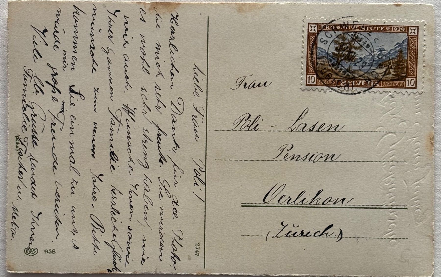 Cartoline postali: Neujahr, Kaminfeger, Kinder – Usato da Frauenfeld venduto da Merk52 1