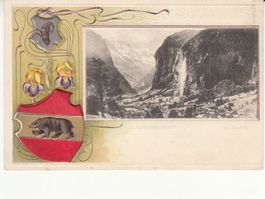 Lauterbrunnen Reliefkarte ca. 1900