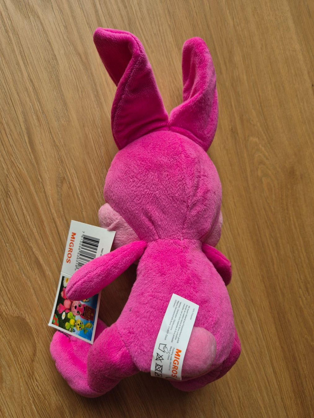 Migros Spielzeuge: Plüschhase pink (Migros) – Neu und originalverpackt aus Roggwil TG von RustonBucyrus22 1