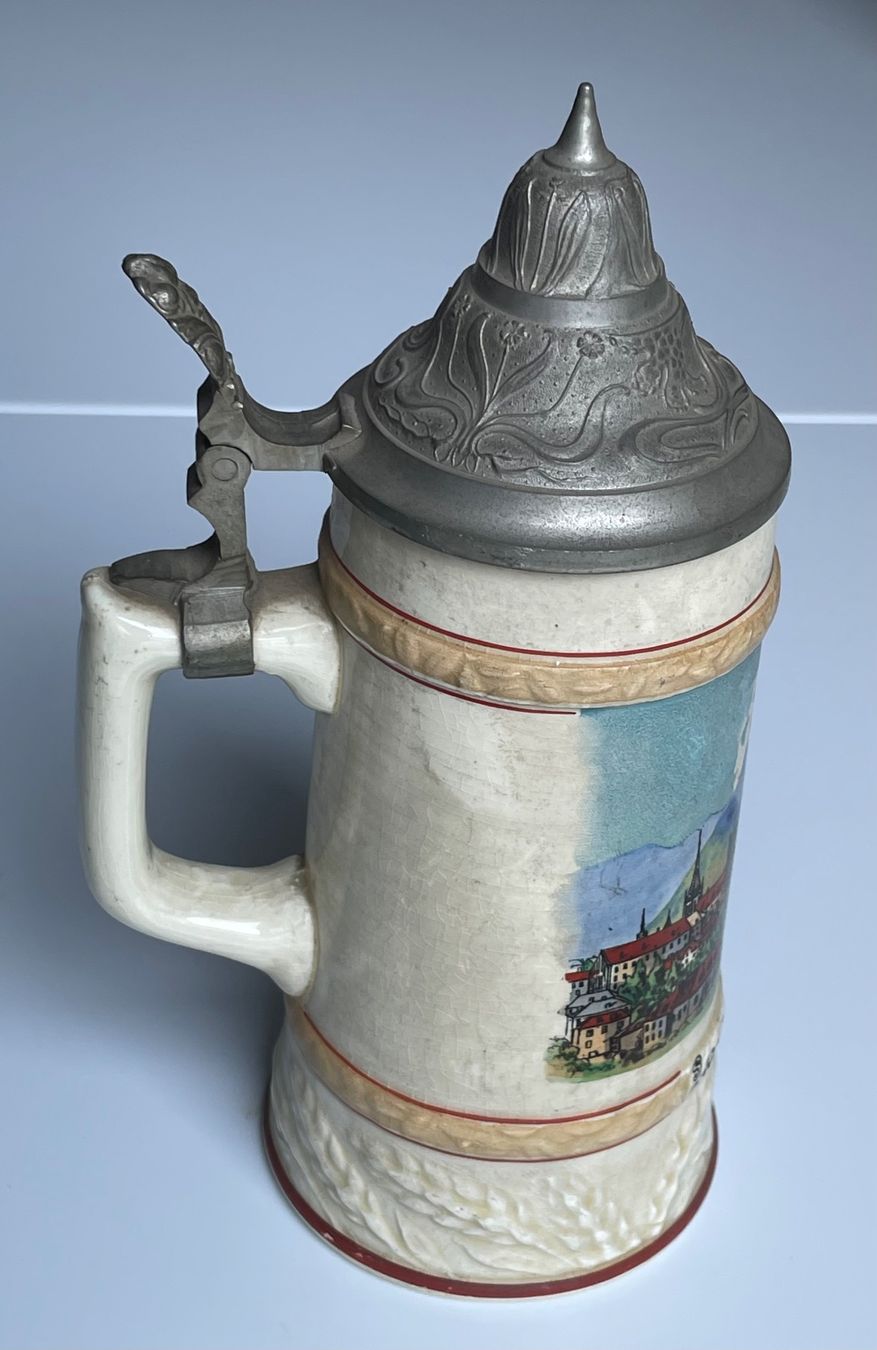 Gläser: Alter Bierkrug/-humpen Lausanne – Gebraucht aus Baar von bricksandmore 1