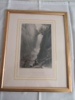 Stahlstich Aarefall bei Handegg W. Bartlett, 1836