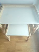 Kinderschreibtisch höhenverstellbar Holz weiss 