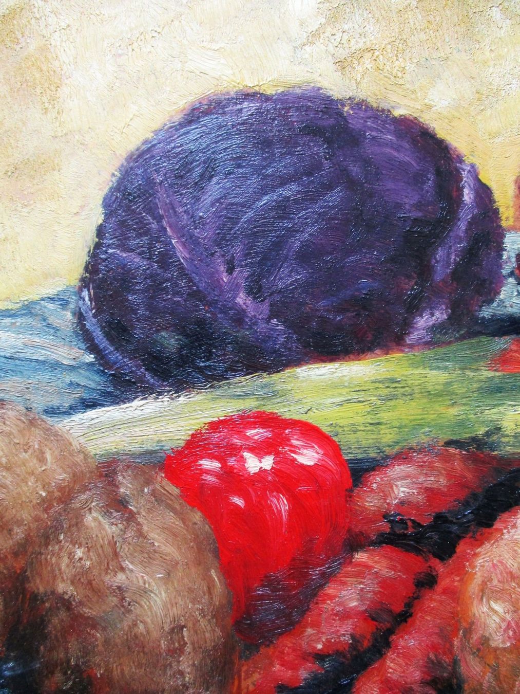 Dipinti: GREBER : Nature morte aux choux rouges – Usato da Petit-Lancy venduto da kine 1