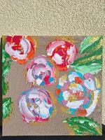 Rosenbild, abstrakt und farbenfroh - Einzigartiges Kunstw...