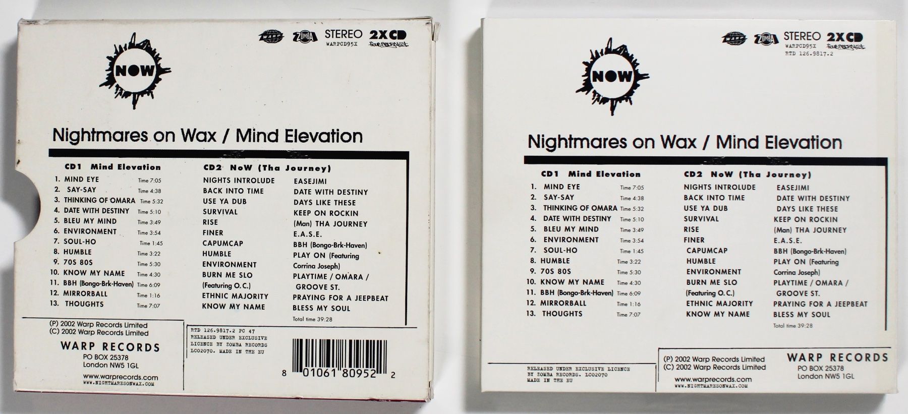 CDs: 2CD - NIGHTMARES ON WAX - MIND ELEVATION - WARP REC SELTEN! – D'occasion à Brüttisellen par Collector-Corner 4