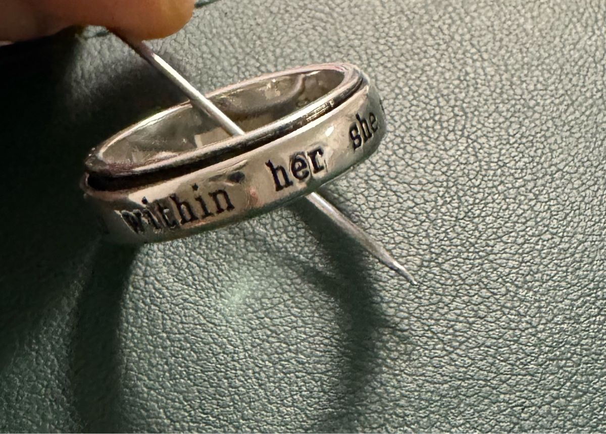 Anelli: Meditation Ring / Silberring 925 mit Inschrift Spinner Ring – Usato da Untersiggenthal venduto da Dilosh.ch 2