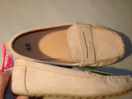 Schuh / Mokkassin beige, Grösse 30, H & M