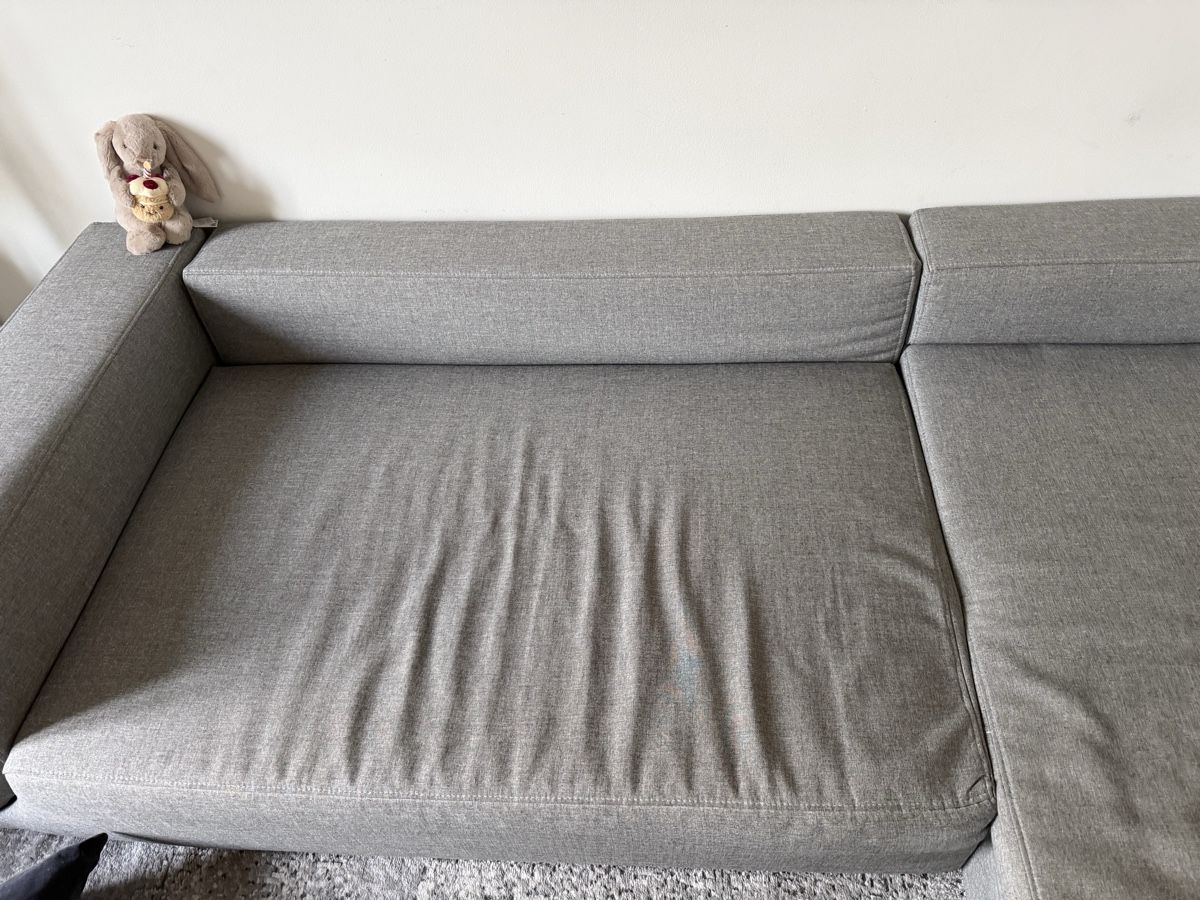 Divani: Ecksofa grau mit Chaiselongue – Usato da Zürich venduto da larrysells 2