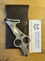 Special cigar cutter with leather case