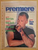 Bruce Willis, Original Autogramm auf Titelseite in Farbe